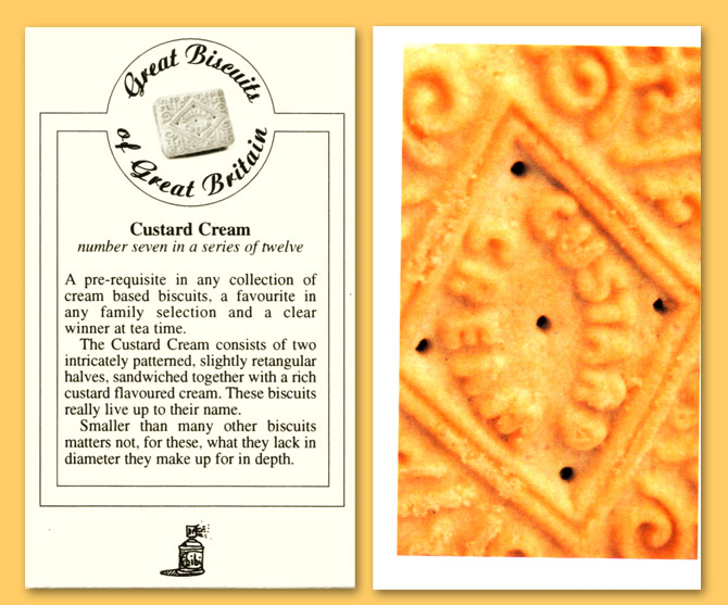 Card number seven - The Custard Cream