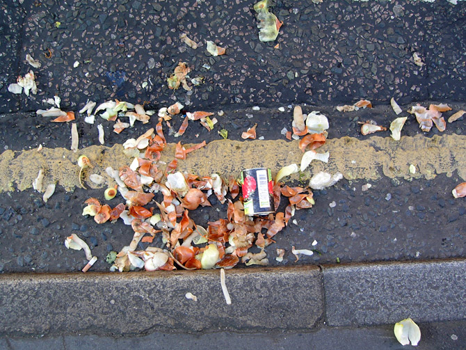 Found outside an Indian restaurant – not sure what the dish they were making was?